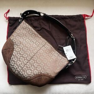 Coach Brown Mini-signature Hobo